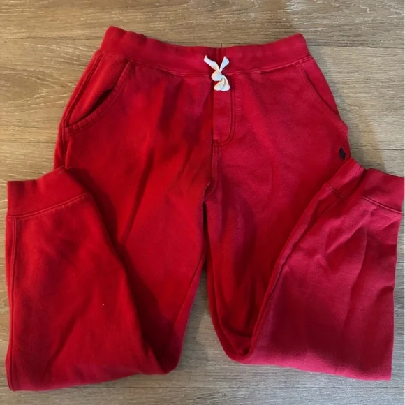 Pants n hoodie set Polo by Ralph Lauren Bold Red Knit - Picture 3 of 4